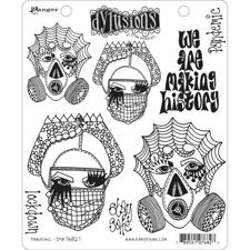 Cling Rubber Stamp Set - Dylusions / Pandemic